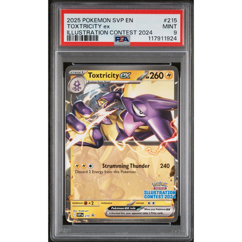 2025 POKEMON PROMO TOXTRICITY ILLUSTRATION CONTEST SVP215 PSA 9