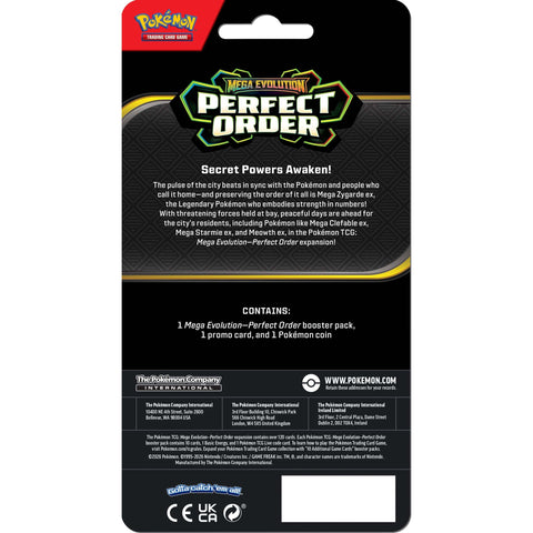 Pokemon TCG: Mega Evolution Perfect Order - Checklane Blister