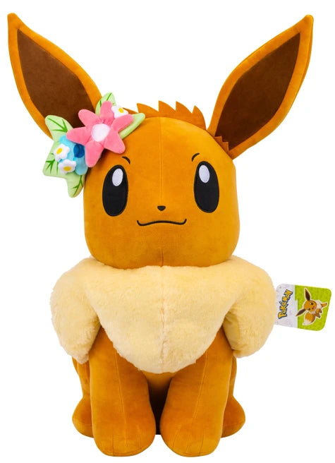 Pokemon: 24" Eevee with Flower Crown Plush