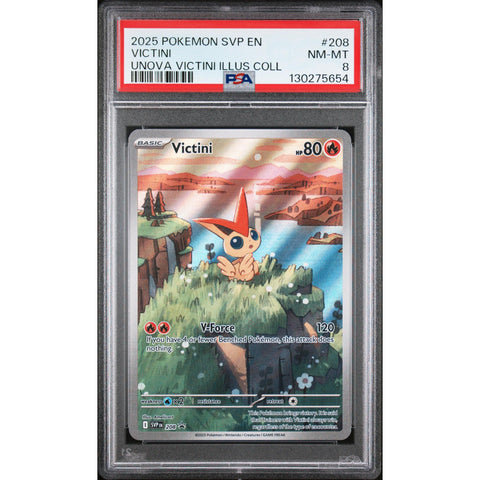 2025 POKEMON VICTINI UNOVA ILLUSTRATION COLLECTION SVP208 PSA 8