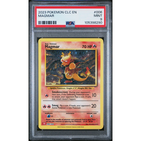 2023 POKEMON CLASSIC COLLECTION MAGMAR 006/034 PSA 9