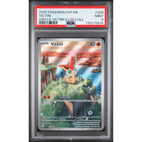 2025 POKEMON VICTINI UNOVA ILLUSTRATION COLLECTION SVP 208 PSA 9
