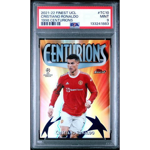 2021-2022 TOPPS CRISTIANO RONALDO TC10 PSA 9