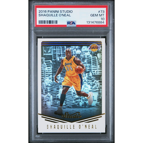 2016 PANINI PANINI STUDIO SHAQUILLE O'NEAL 73 PSA 10