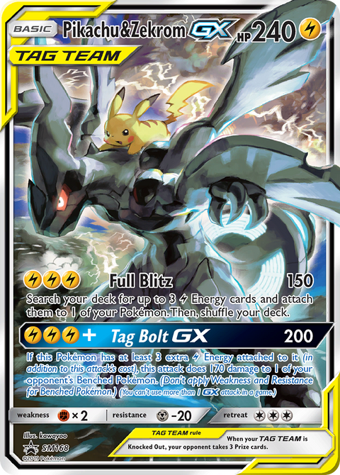 Pikachu & Zekrom GX - SM168