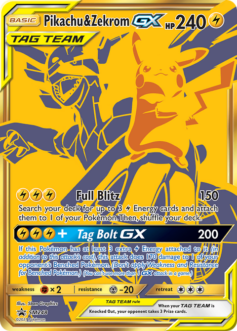 Pikachu & Zekrom GX - SM248