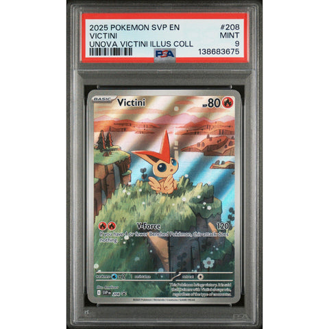 2025 POKEMON VICTINI UNOVA ILLUSTRATION COLLECTION SVP 208 PSA 9