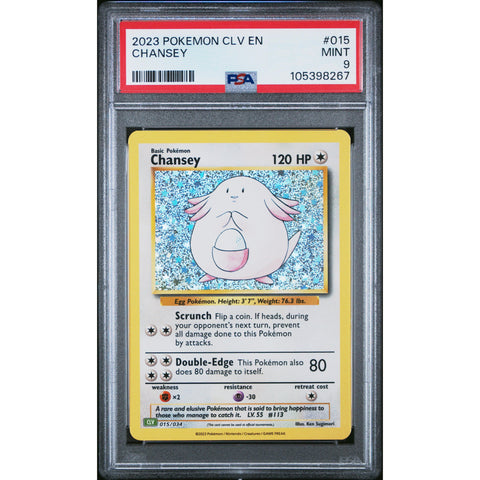 2023 POKEMON CLASSIC COLLECTION CHANSEY 015/034 PSA 9