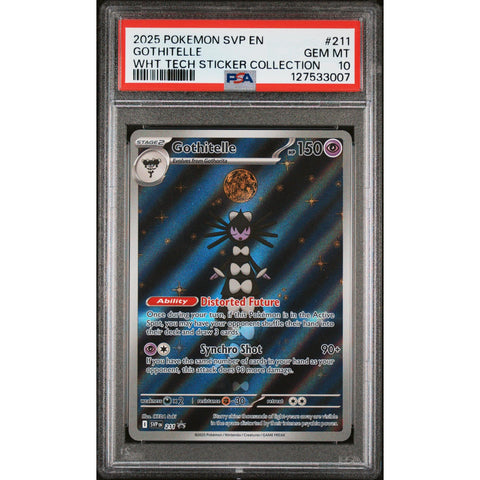 2025 POKEMON PROMO GOTHITELLE TECH STICKER COLLECTION SVP211 PSA 10