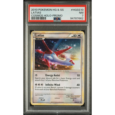 2010 POKEMON HEARTGOLD SOULSILVER LATIAS PROMO HGSS10 PSA 7