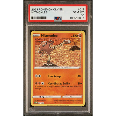 2023 POKEMON CLASSIC COLLECTION HITMONLEE 011/034 PSA 10