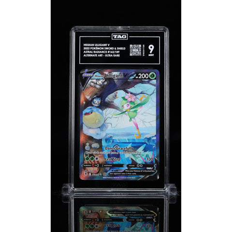 2022 POKEMON ASTRAL RADIANCE HISUIAN LILLIGANT V ALT ART 163/189 TAG 9