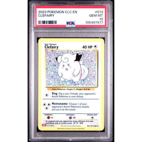 2023 POKEMON CLASSIC COLLECTION CLEFAIRY 013/034 PSA 10