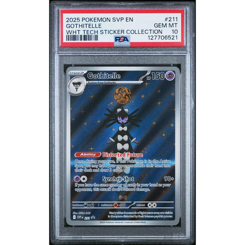 2025 POKEMON PROMO GOTHITELLE TECH STICKER COLLECTION SVP211 PSA 10