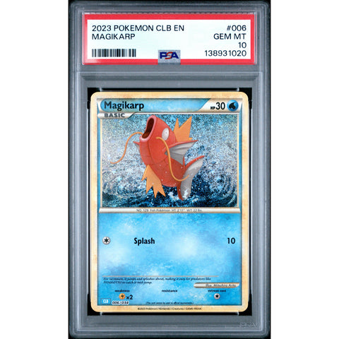 2023 POKEMON MAGIKARP CLB 006/034 PSA 10