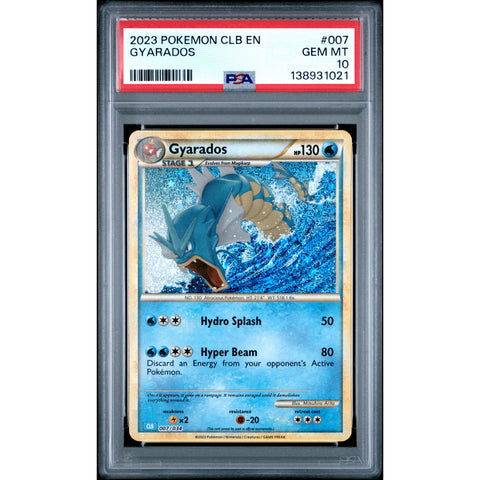 2023 POKEMON GYARADOS CLB 007/034 PSA 10