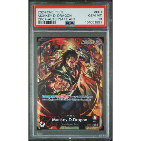 2024 ONE PIECE 500 YEARS MONKEY D. DRAGON 001 PSA 10