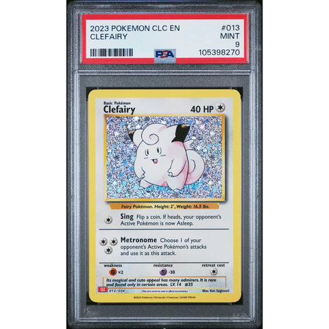 2023 POKEMON CLASSIC COLLECTION CLEFAIRY 013/034 PSA 9