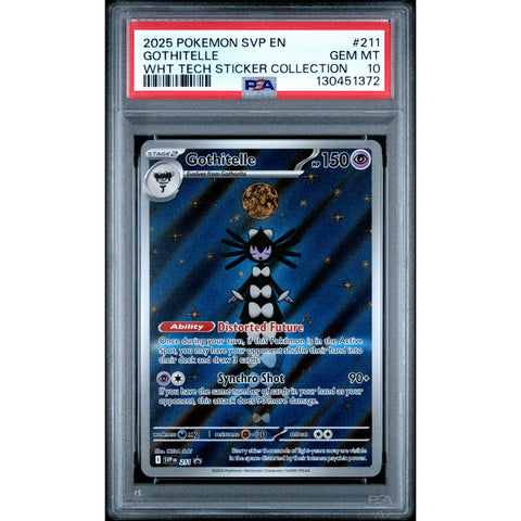 2025 POKEMON PROMO GOTHITELLE TECH STICKER COLLECTION SVP211 PSA 10