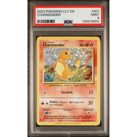 2023 POKEMON CLASSIC COLLECTION CHARMANDER 001/034 PSA 9