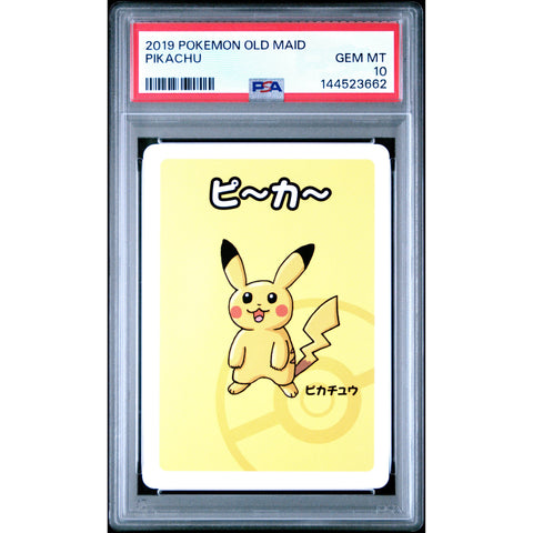 2019 POKEMON OLD MAID PIKACHU PSA 10