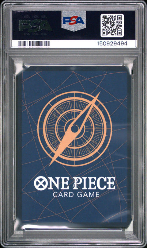 2025 ONE PIECE JAPANESE GUM-GUM RAIN ALTERNATE ART OP02-068 PSA 10