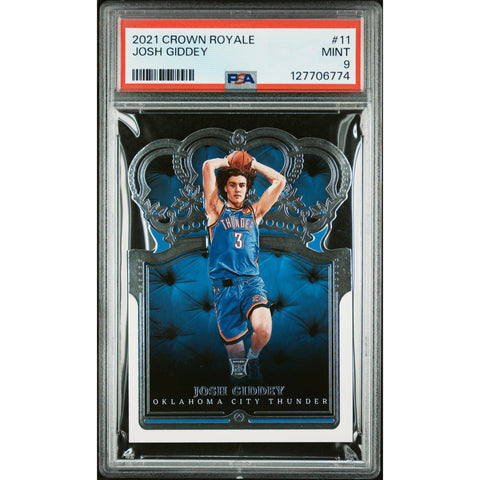 2021 PANINI CROWN ROYALE JOSH GIDDEY 11 PSA 9