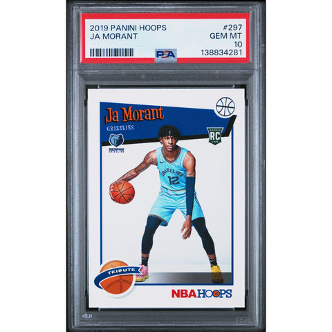 2019 PANINI PANINI HOOPS JA MORANT 297 PSA 10