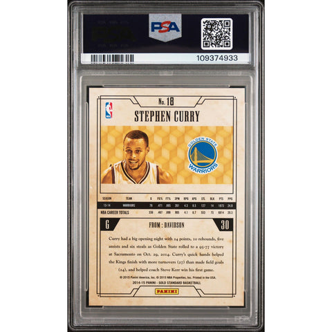 2014 PANINI GOLD STANDARD STEPH CURRY 18 PSA 7