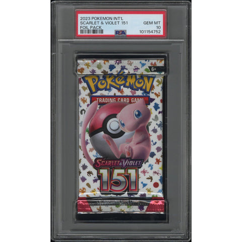 2023 POKEMON INT'L SCARLET & VIOLET 151 BOOSTER PACK PSA 10 Kollecter 2023 POKEMON INT'L SCARLET & VIOLET 151 BOOSTER PACK PSA 10 Kollecter