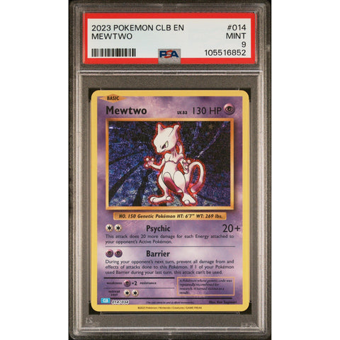 2023 POKEMON CLASSIC COLLECTION MEWTWO 014/034 PSA 9