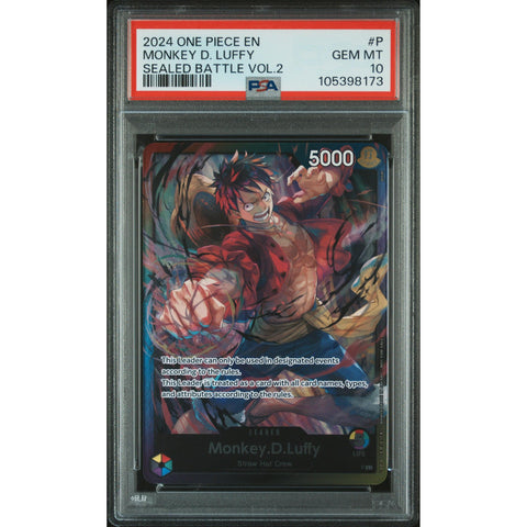 2024 ONE PIECE SEALED BATTLE VOL. 2 MONKEY D.LUFFY PROMO PSA 10 2