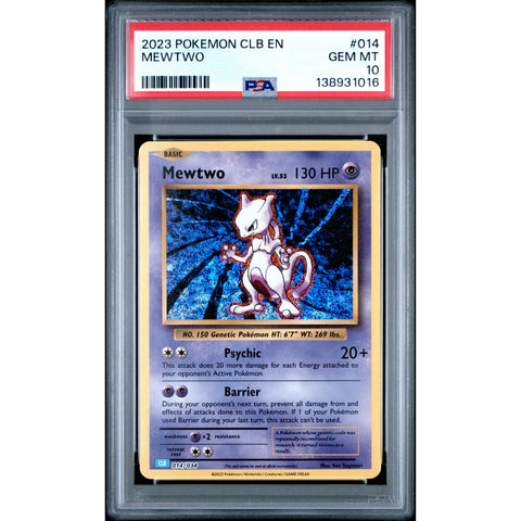 2023 POKEMON MEWTWO CLB 014/034 PSA 10