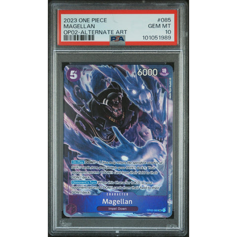 2023 ONE PIECE PARAMOUNT WAR MAGELLAN 085 PSA 10