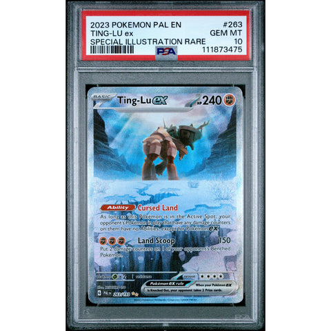 2023 POKEMON PALDES EVOLVED TING-LU EX SIR 263/193 PSA 10