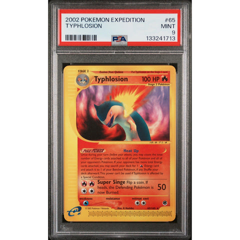 2002 POKEMON EXPEDITION TYPHLOSION 65/165 PSA 9
