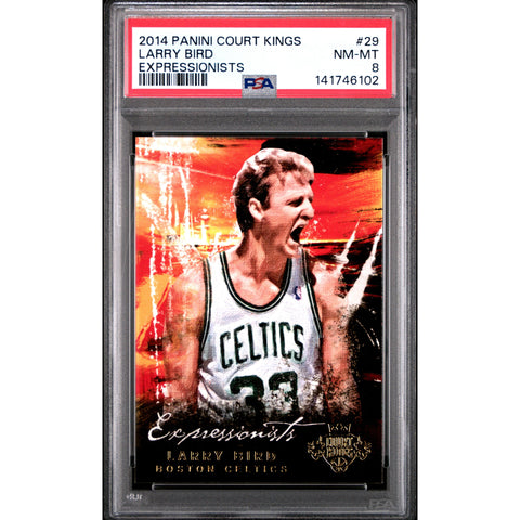 2014 PANINI PANINI COURT KINGS EXPRESSIONISTS LARRY BIRD 29 PSA 8