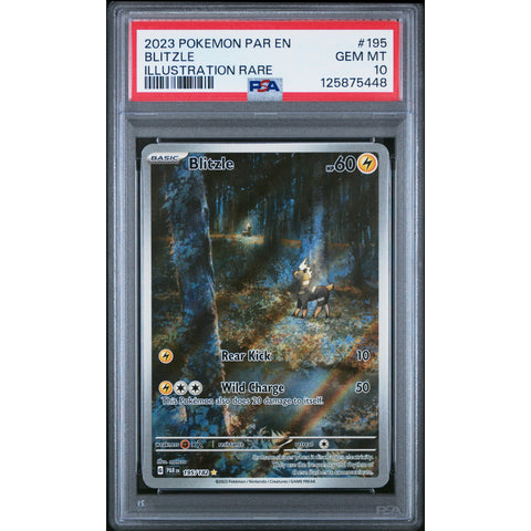 2023 POKEMON PARADOX RIFT BLITZLE 195/182 PSA 10