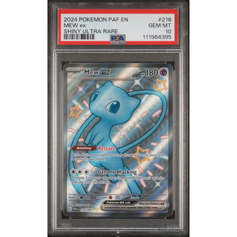 2024 POKEMON PALDEAN FATES MEW EX SHINY ULTRA RARE 216/091 PSA 10