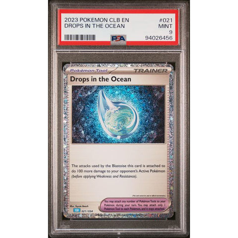 2023 POKEMON CLASSIC COLLECTION DROPS IN THE OCEAN 021/034 PSA 9 Kollecter 2023 POKEMON CLASSIC COLLECTION DROPS IN THE OCEAN 021/034 PSA 9 Kollecter