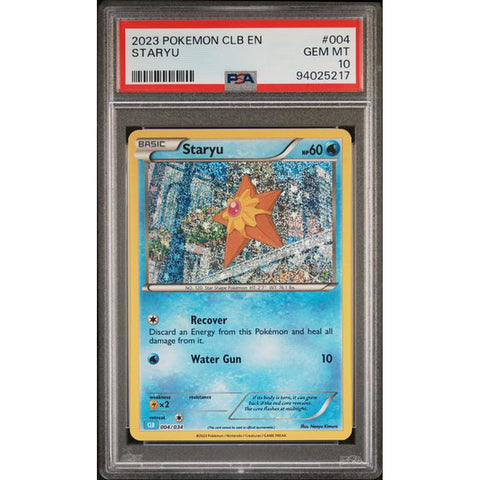2023 POKEMON CLASSIC COLLECTION STARYU 004/034 PSA 10