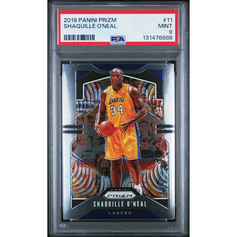 2019 PANINI PANINI PRIZM SHAQUILLE O'NEAL 11 PSA 9
