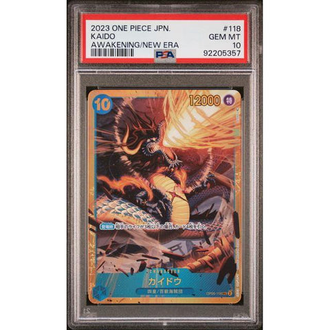 2023 ONE PIECE JPN OP05 KAIDO SECRET OP05-118 PSA 10