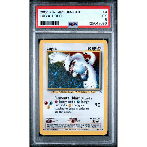 2000 POKEMON NEO GENESIS LUGIA 9/111 PSA 5