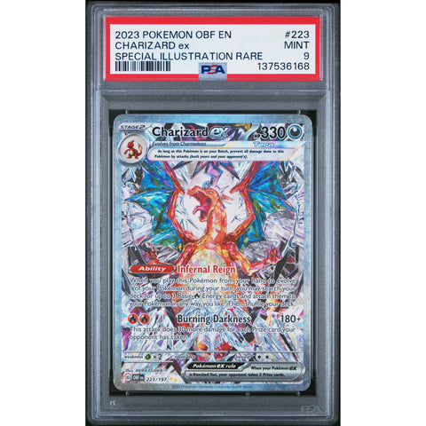 2023 POKEMON CHARIZARD EX SPECIAL ILLUSTRATION RARE 223/197 PSA 9