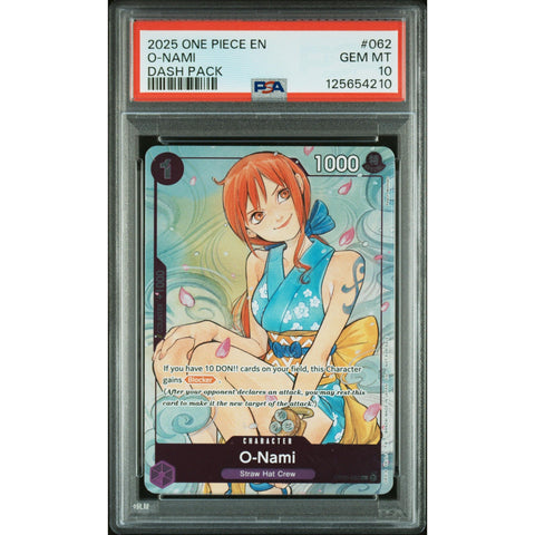 2025 ONE PIECE DASH PACK O-NAMI 062 PSA 10