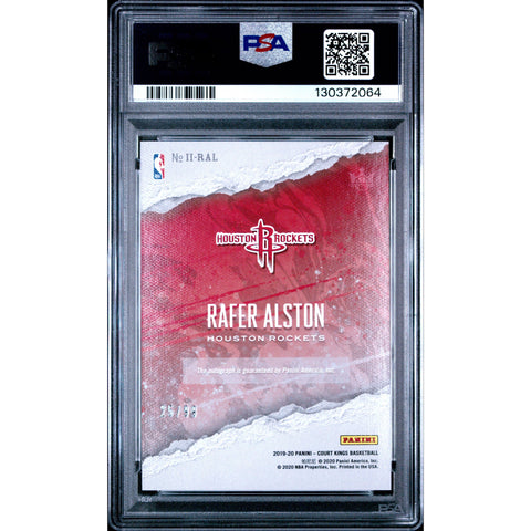 2019 PANINI PANINI COURT KINGS IMPRESSIONIST INK RAFER ALSTON IIRAL PSA 8