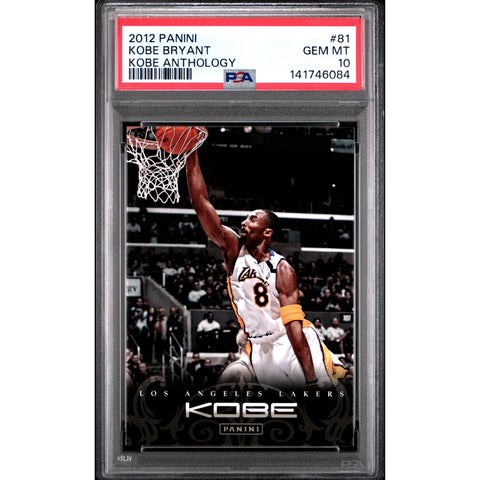 2012 PANINI PANINI KOBE ANTHOLOGY KOBE BRYANT 81 PSA 10