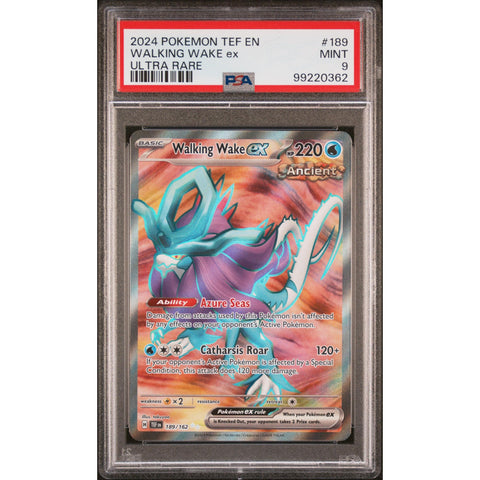 2024 POKEMON TEMPORAL FORCES WALKING WAKE EX 189/162 PSA 9