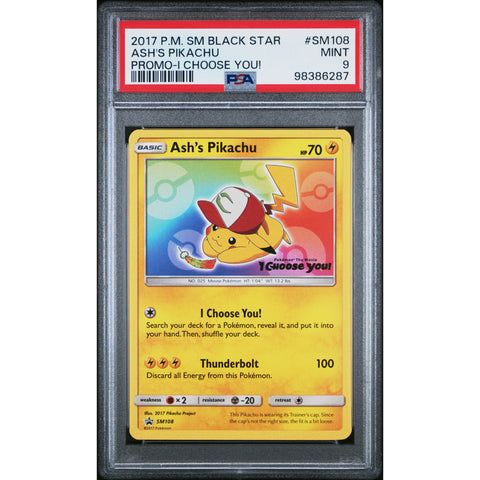TV & Movies Collectable Trading Cards Pokemon TCG Card: Ash's Pikachu SM108  Black Star Promo - Near Mint, English, From The "I Choose You" Movie  Pokmon Cards